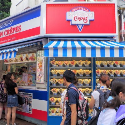 Crepas en Marion Crepes en Takeshita Street, Harajuku