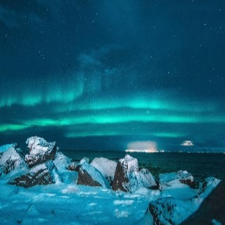 UNA AURORA BOREAL DE ISLANDIA